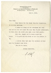 Franklin D. Roosevelt Letter Signed From 1928, Writing to His Physical Therapist Helena Mahoney -- ...You are an Angel...